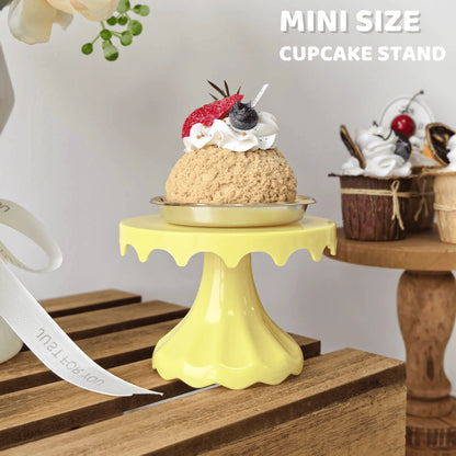 1Pc 4.7Inch Plastic Dessert Table Display Set, Cake Stands, Cupcake Holder, Serving Trays, Versatile Design for Birthday Parties Good Vibrations