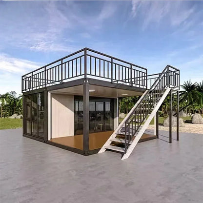 Best Price 20FT Ready Made 3 Bedroom Prefabricated House Prefab Modular Homes Expandable Container House Tiny Houses for Sale Good Vibrations