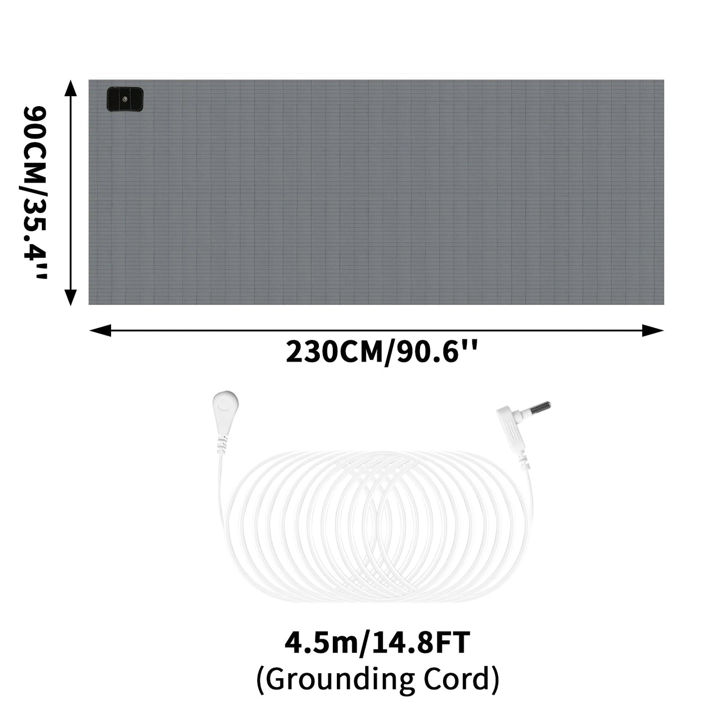 Grounding Bed Sheet Anti-static Grounding Sheet Conductive 95% Cotton and 5% Soft Silver Fiber Flat Sheets Sleep Bed Mat Good Vibrations