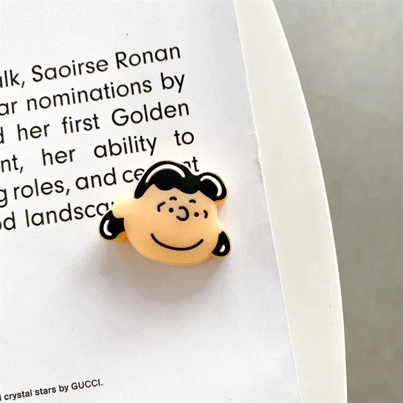 Snoopy Cartoon Cable Sleeve with Cable Bite Protector Soft USB Protective Data for IPhone USB Charger Cable Cord Protector Good Vibrations