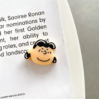 Snoopy Cartoon Cable Sleeve with Cable Bite Protector Soft USB Protective Data for IPhone USB Charger Cable Cord Protector Good Vibrations