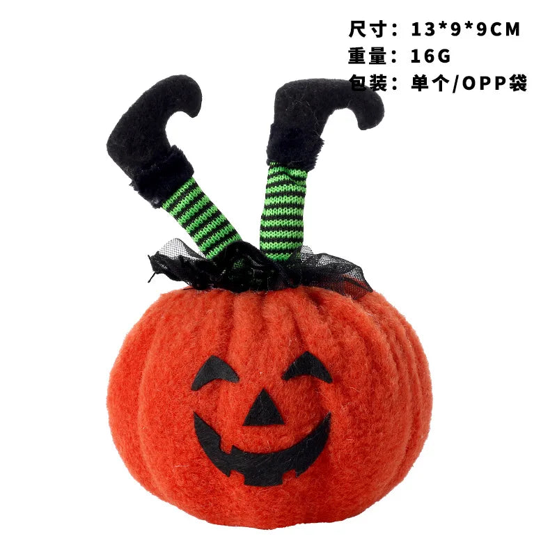 Halloween decorations creative witch feet pumpkin doll ornament ghost party atmosphere ornament home accessories Good Vibrations