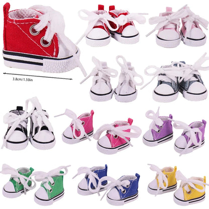 3.8cm Doll Shoes For labubu 17cm Plush Doll Clothes Accessories Girl's Toys ,Christmas Festival Birthday Gift Good Vibrations