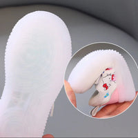 Sanrio LED Kids Shoes for Girls Cute Cartoon Hello Kitty Shoes Summer Girl Kawaii Shoes Soft Bottom Sneakers Casual Shoes Good Vibrations