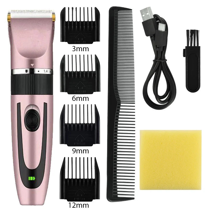 Electric Hair Trimmer Shaver Home Trimmers for Men Hair Clipper Professional Rechargeable Shavers Barber hair Cutting Machine Good Vibrations
