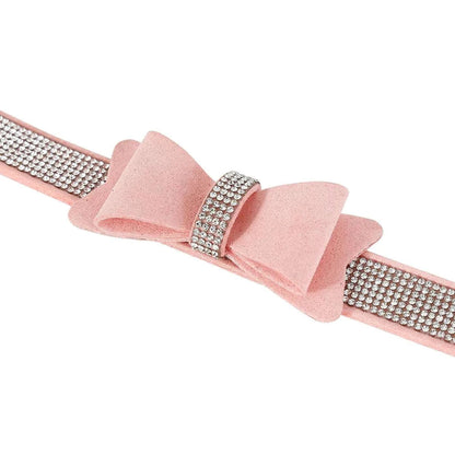 3PcsSet Pink Bondage Kit Restraints Set Rhinestone Bow GOOD Vibrations