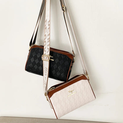 Luxury High Quality Women Messenger Bag Famous Designer Lady Shoulder Bags Fashionable Checkered Trendy Crossbody Bolsas Sac A Good Vibrations