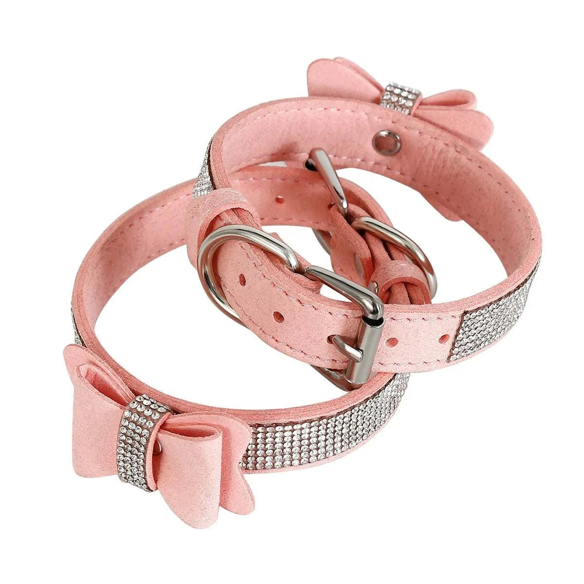 3PcsSet Pink Bondage Kit Restraints Set Rhinestone Bow GOOD Vibrations