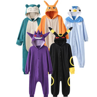 Women Onesies Charizard Pajama Gengar Kigurumi Umbreon Onesie For Adults Piplup Women Full Body Pyjama Halloween Cosplay Costume Good Vibrations