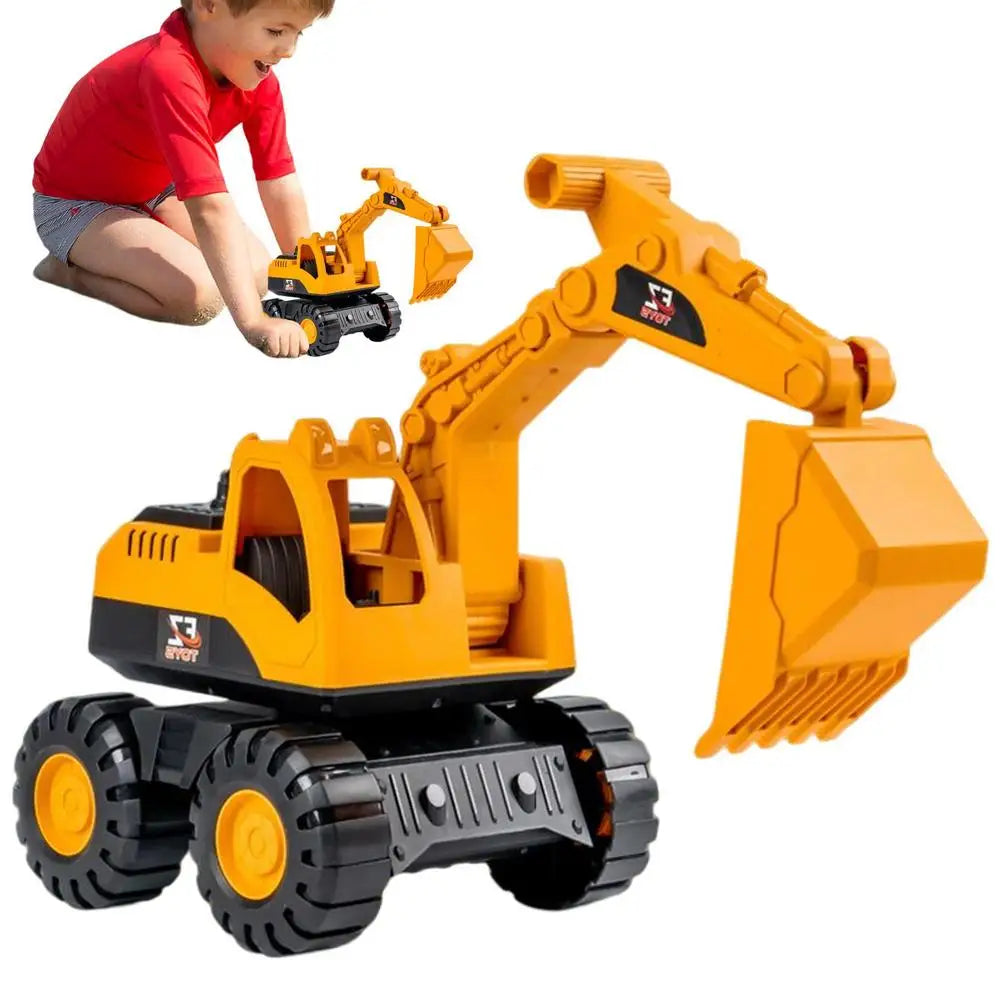 Excavator Toy Inertia Driving Excavator For Kids Construction Fleet Toddler Early Education Construction Vehicles Toys Good Vibrations