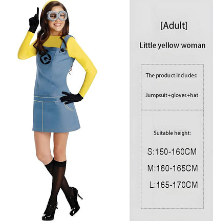 Halloween performance costumes, children's Minions cosplay costumes, anime, cartoon, thief, dad performance costumes Good Vibrations