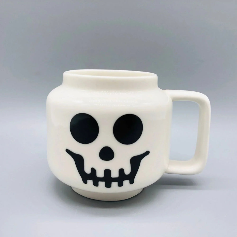 Party Favor Gifts Cute Cartoon Mug for Coffee Milk Tea Ceramic Cup Drinkware with Creative Impish Expression Pattern Good Vibrations