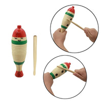 Wooden Fish Toy Game Orff Percussion Musical Instrument Toddler Music Learning Children's Christmas Gifts Baby Educational Toys Good Vibrations