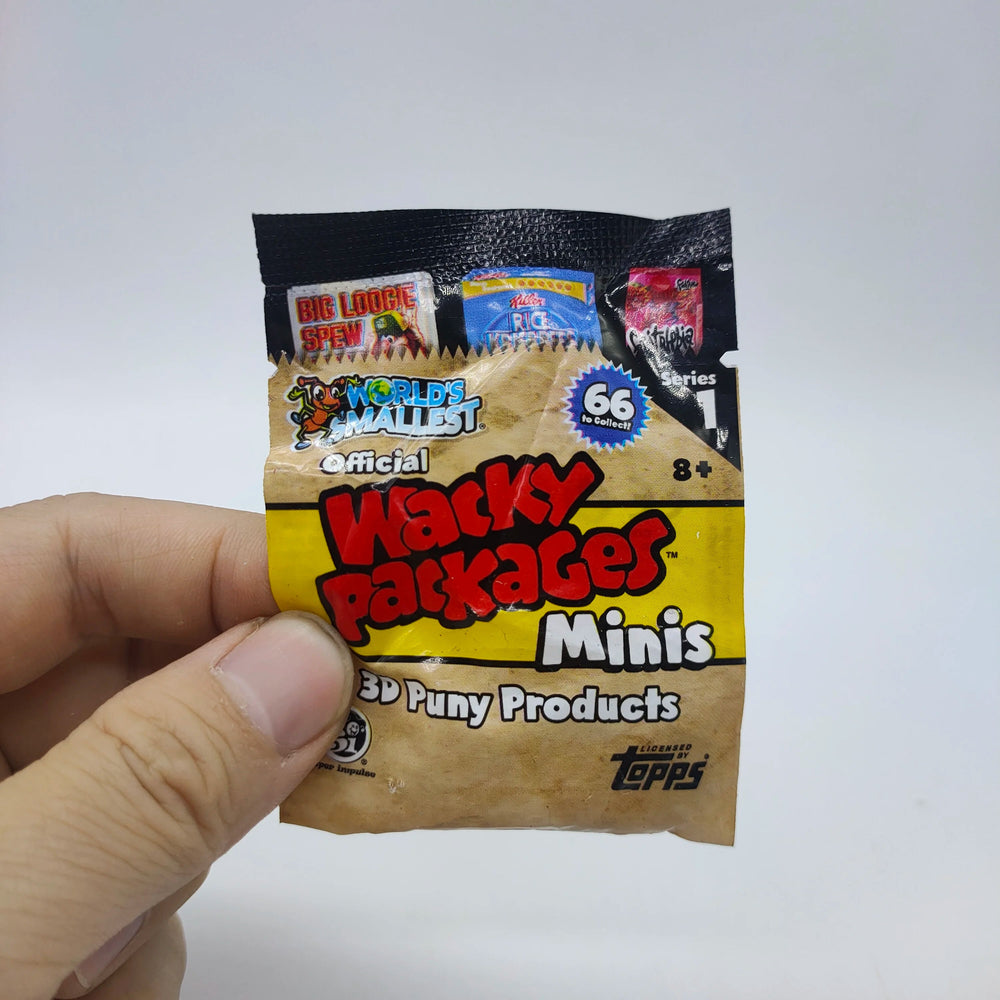 World's Smallest Wacky Packages Minis 3d Puny Products Blind Bag Candy Toy Retro Supermarket Miniature Toy Ornament Kids Gifts Good Vibrations