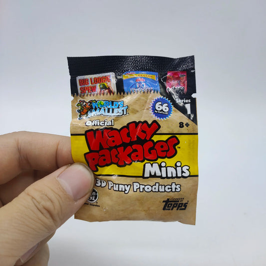 World's Smallest Wacky Packages Minis 3d Puny Products Blind Bag Candy Toy Retro Supermarket Miniature Toy Ornament Kids Gifts Good Vibrations