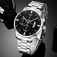 Fashion Men Watch Luxury Calendar Quartz Wrist Watch Business Watches Man Clock Male Bracelet Wristwatch Good Vibrations