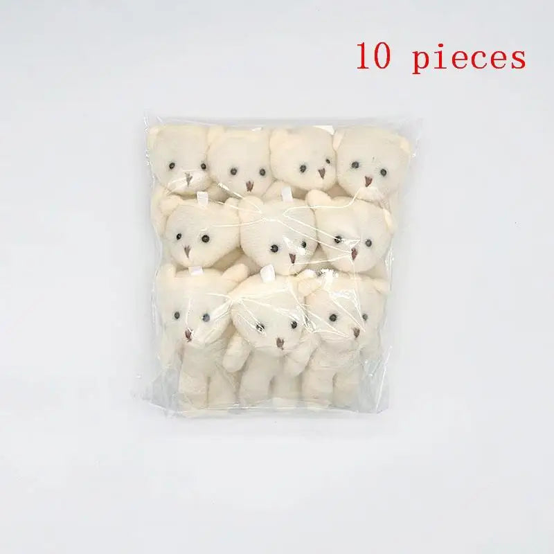 10/12/18/20Pcs Birthday Wedding Party Favors Supplies DIY Accessory Mini Cute Cartoon Plush Bear Girl Gift Doll Toys Good Vibrations