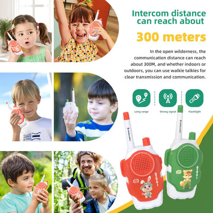 Toys for 3-12 Year Old Boys Girls, Walkie Talkies for Kids，2 Way Radio Toy  for Outside, Camping, Hiking Good Vibrations