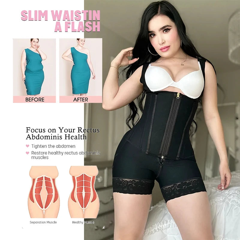 Women High Compression Girdle Shaper Postpartum Belly flat Sheath Waist Trainer  Colombia Abdomen Control Shapewear Good Vibrations
