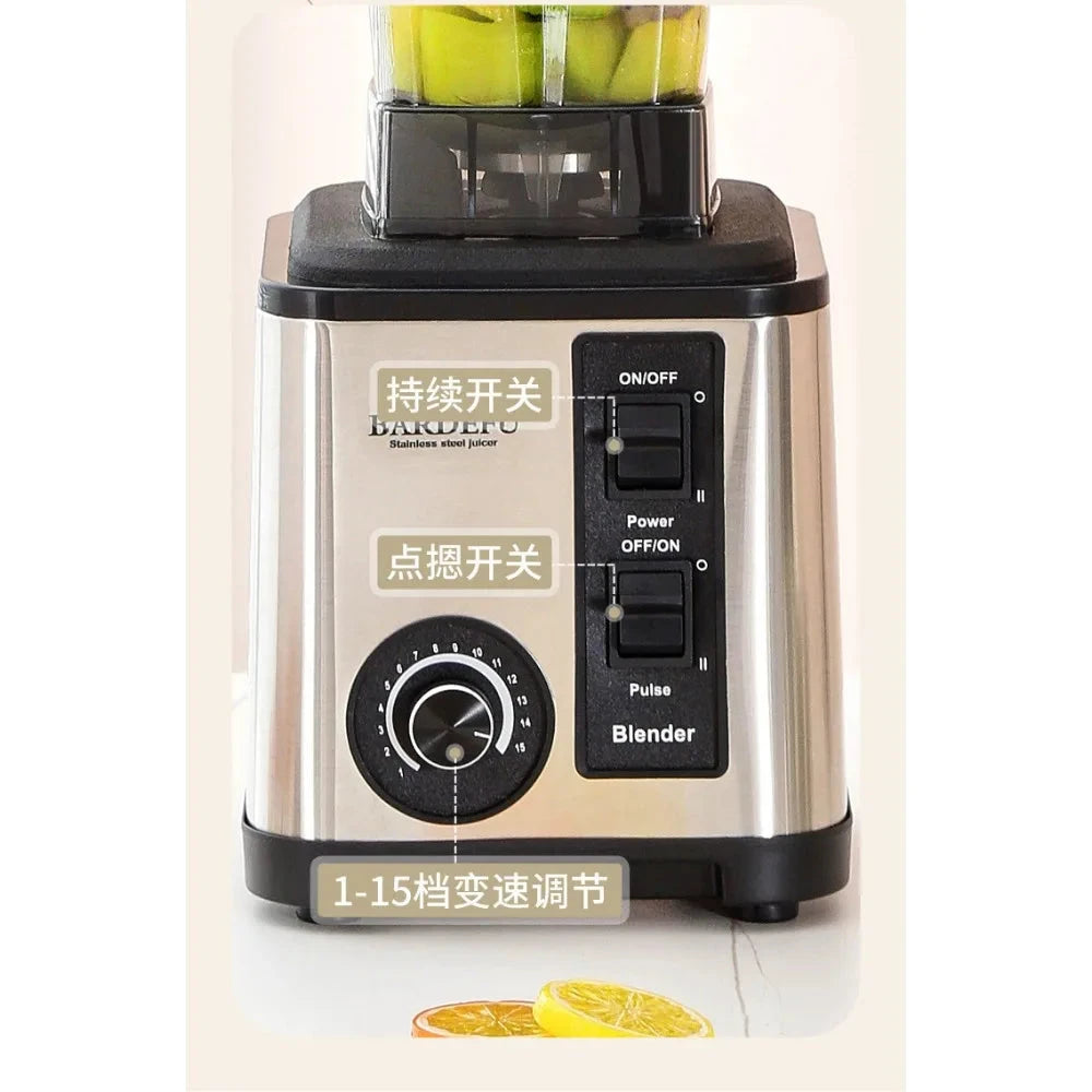 220V- 3L 6 in 1 Blender Stainless Steel Large Capacity Cut Vegetables and Shreds Icebreaker Salad Grinder Meat Grinder Juicer Good Vibrations