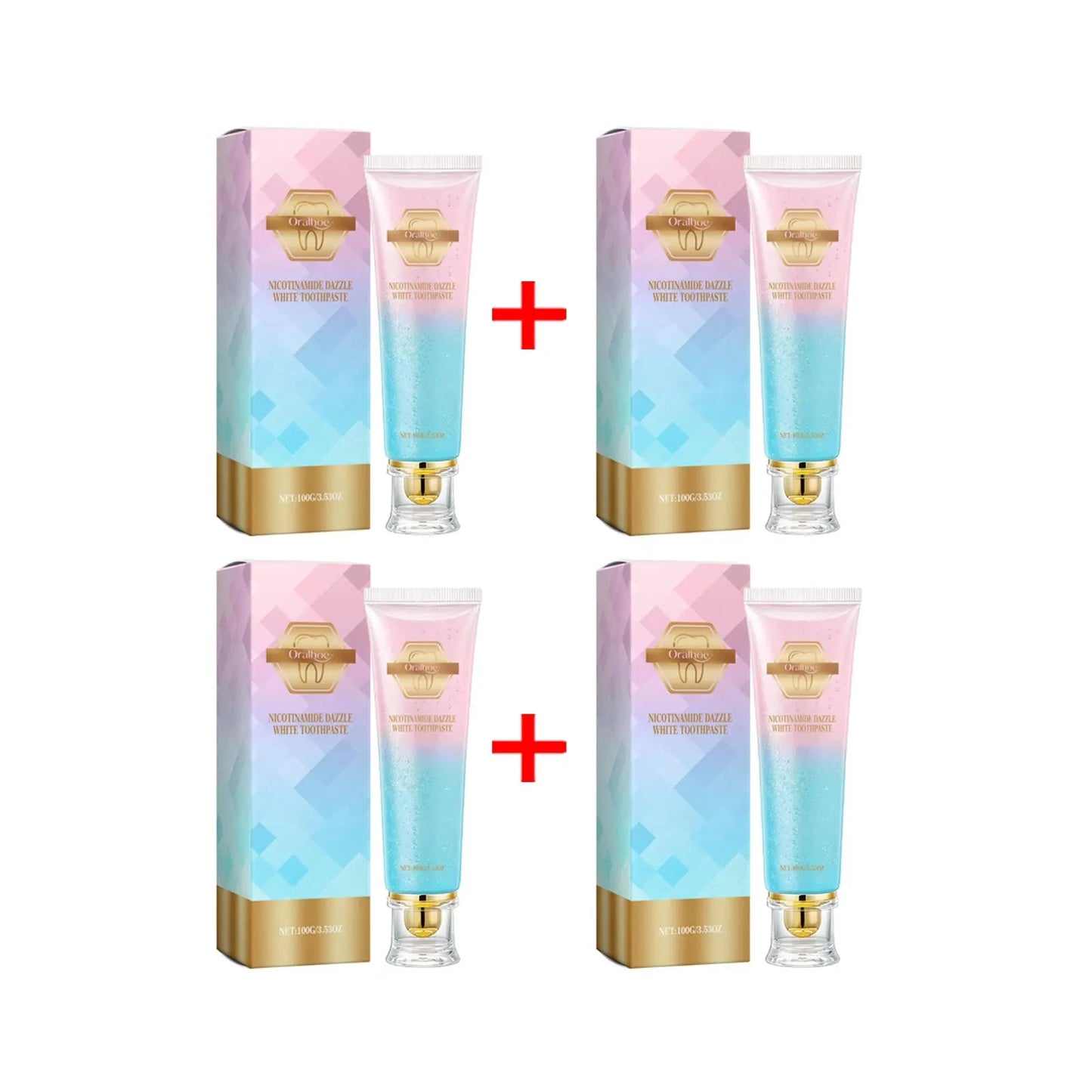 Niacinamide Whitening Toothpaste Reduce Plaque Fresh Bad Breath Stains Removing Hygiene Clean Dazzling Brighten Oral Teeth Care Good Vibrations