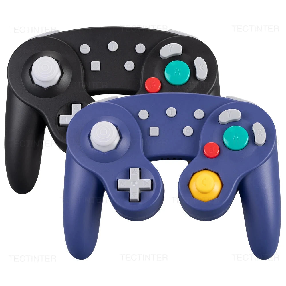 Bluetooth-Compatible Gamecube Controller For NS Switch 2/Switch Console Gamepad For Steam/Andriod/PC Joystick with Turbo Functio Good Vibrations