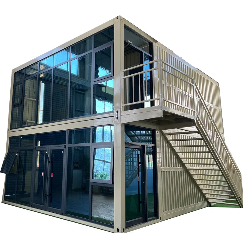Deluxe Prefabricated 1 2 3 4 Bedroom Flat Packaging Container Room Folding Room Prefabricated 2 Floor Modern Coffee Shop Room Good Vibrations