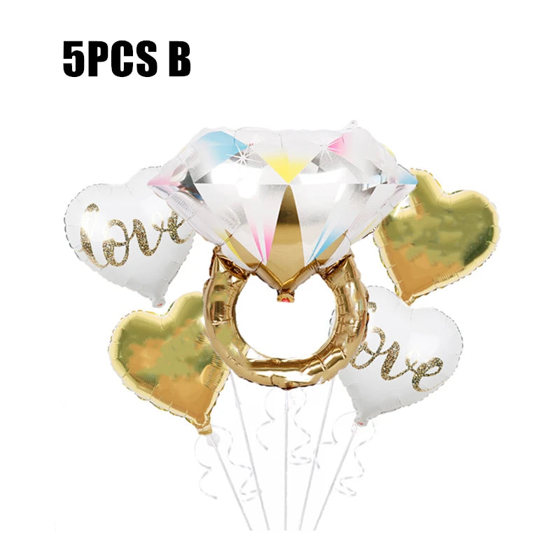 Bride To Be Balloons Rose Gold Letters Foil Balloon Team Wedding Decorations Bachelorette Party Supplies Good Vibrations