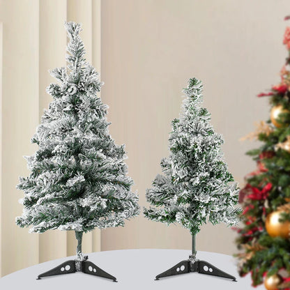 45/60cm Christmas Trees Snow Pine Fir Xmas Tree Merry Christmas Decoration For Home Table Ornaments 2025 New Year Gift Navidad Good Vibrations