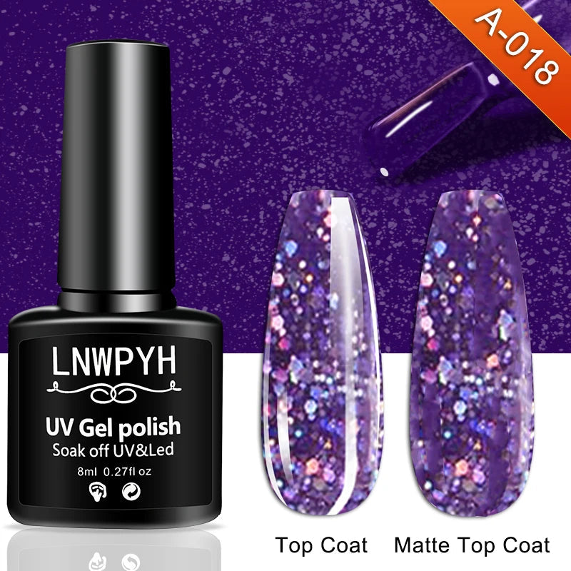 Nail Gel Polish 36 Color Gel Nail Polish Semi Permanent Gel Vernis Base Top Coat Nail Art Manicure Soak Off LED UV Gel Varnishes Good Vibrations