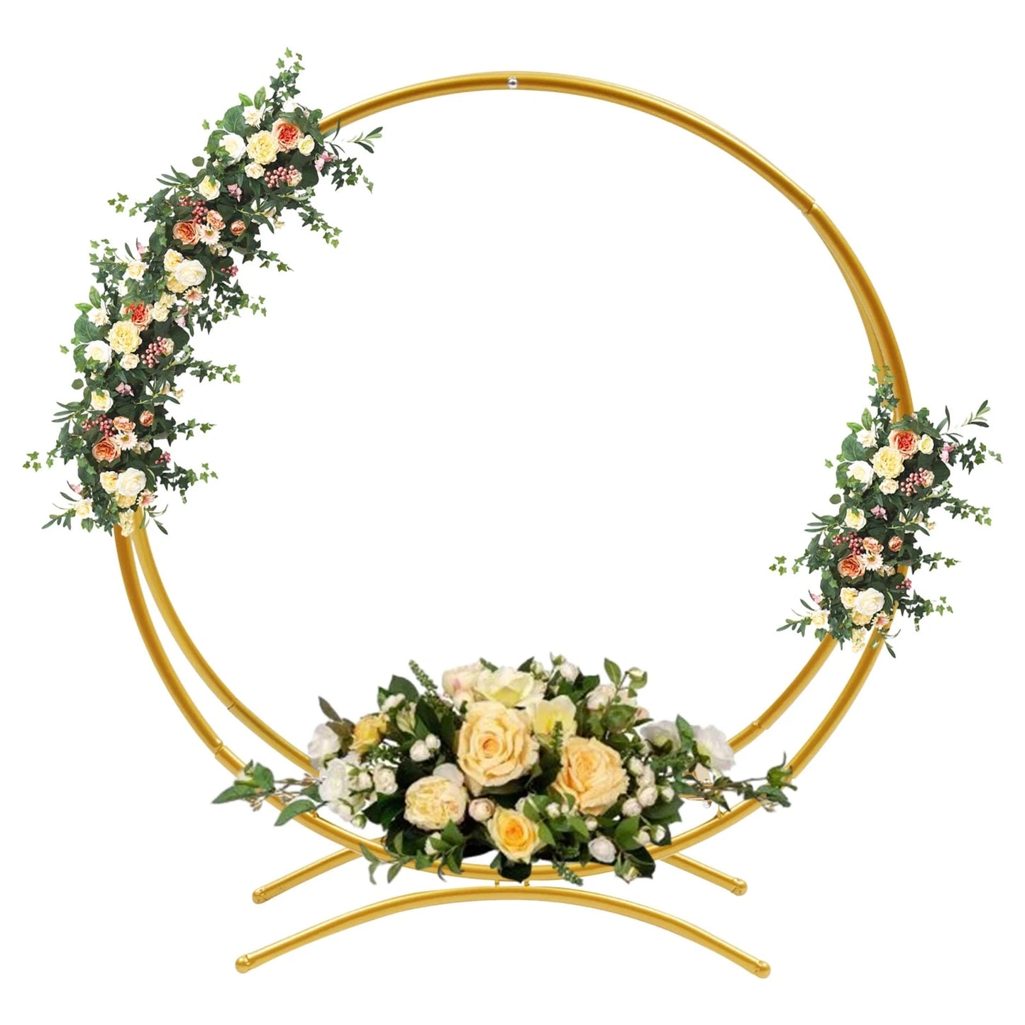 Gold 80cm Wedding Cake Stand Flower Stand Floral Hoop Wedding Decor Good Vibrations