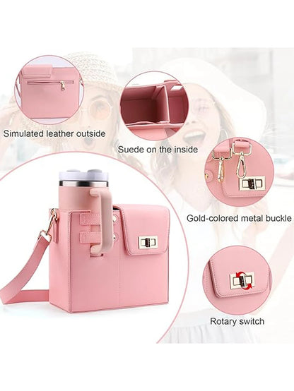 Outdoor portable crossbody water cup protection multifunctional universal water bottle storage bag single shoulder solid color Good Vibrations