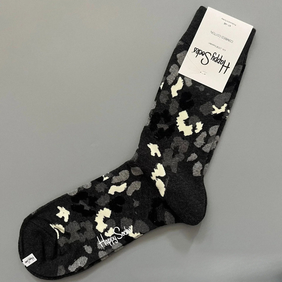 Cotton Happy Socks Men's Classic Crew Sock Shoe Size 10 - 13 Soft Good Vibrations