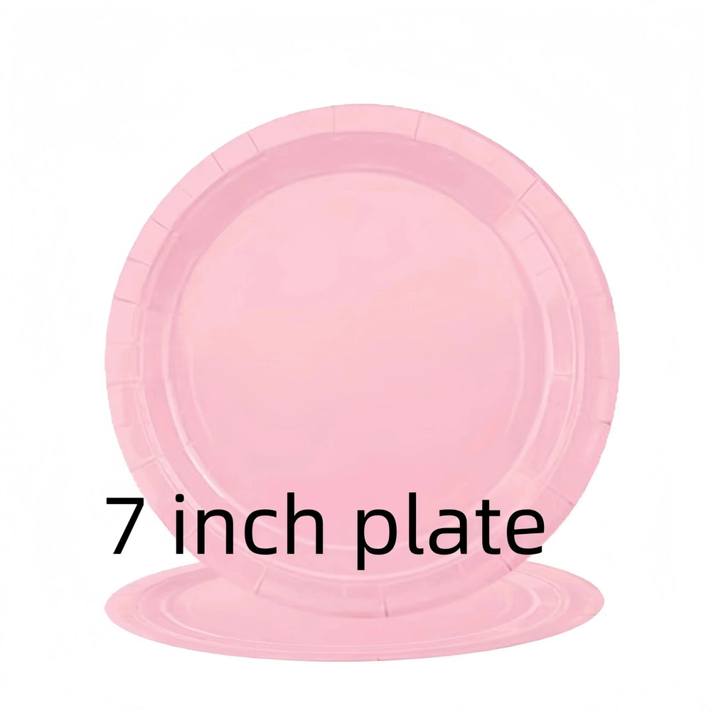 Light Pink Party Supplies Dinnerware Set Include Plates and Cups Tablecloth for Baby Shower Wedding Birthday Valentine's Day Good Vibrations