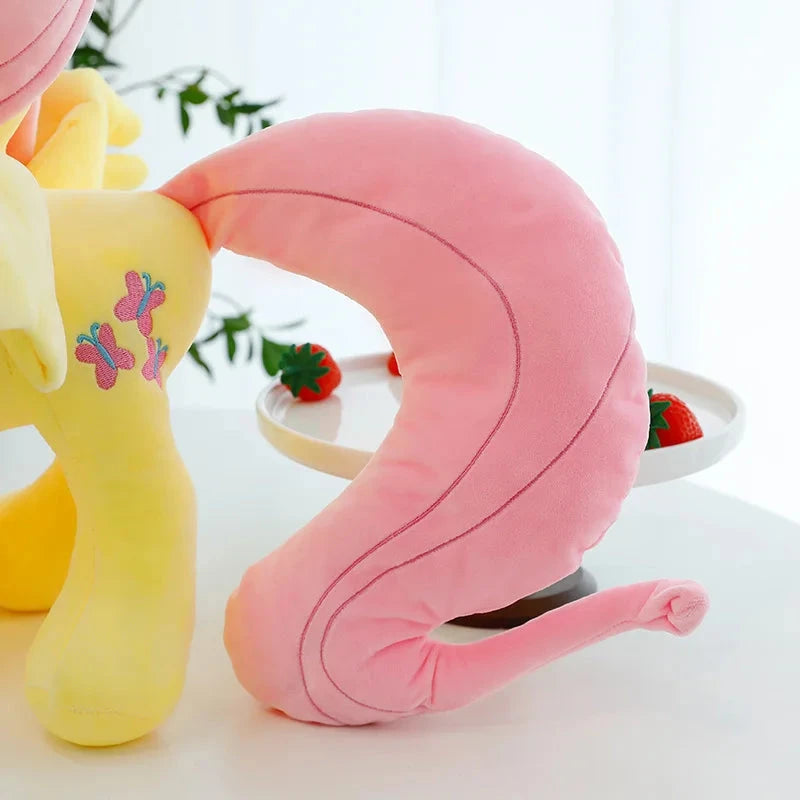 New My Little Pony Plush Doll Anime Twilight Sparkle Fluttershy Pinkie Pie Cartoon Soft Ornament Birthday Kawaii Toy Kid Gift Good Vibrations