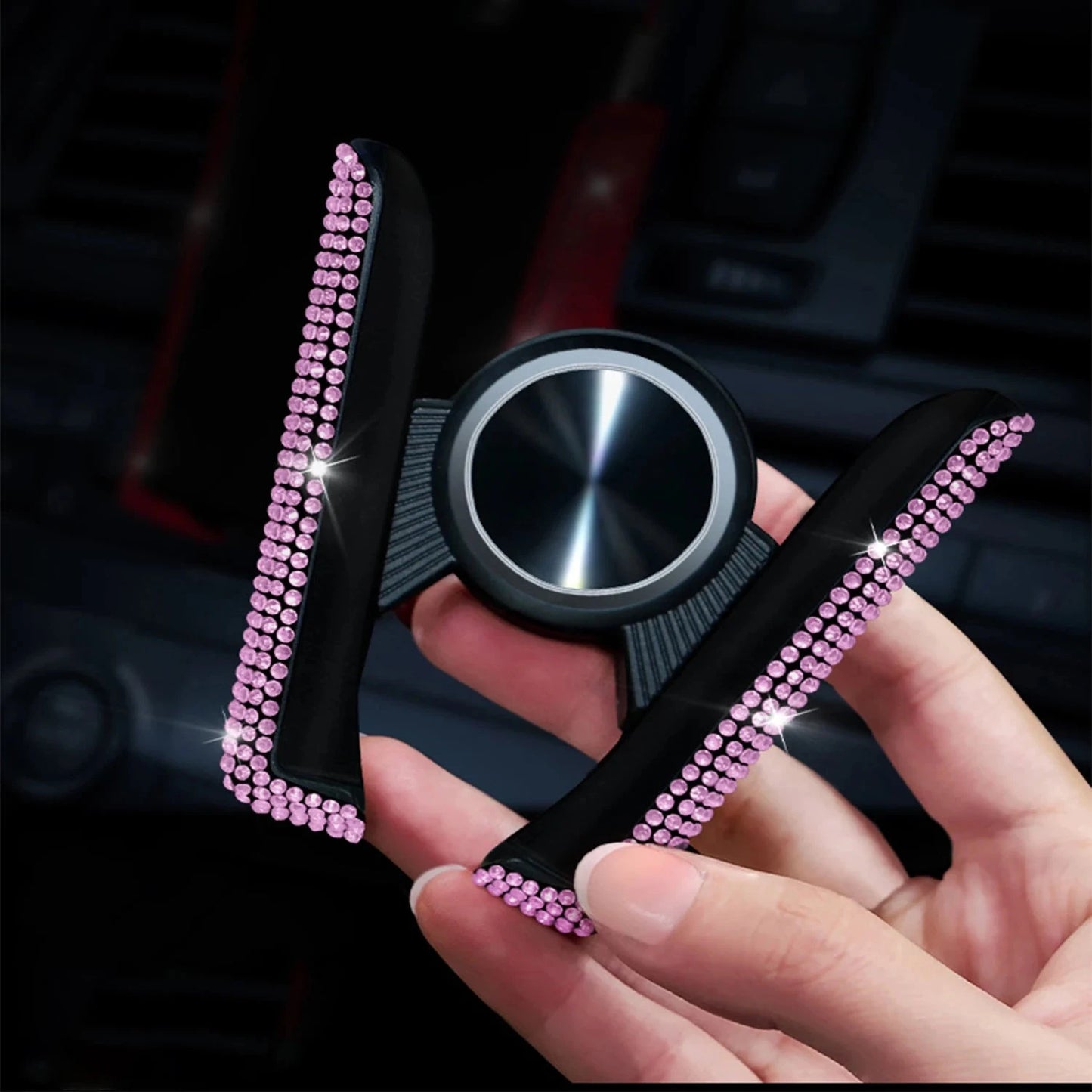 Automotive accessories embedded with pink diamonds, rhinestone interiors, essential car products - a variety of choices Good Vibrations Adult Super Store