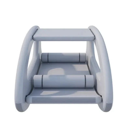 Floating Inflatable Electric Boat, Solar Powered, Sustainable Inflatable Houseboat, with Engine for Water Fun Good Vibrations