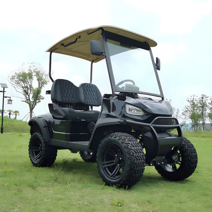 Factory ODM high-end 4-seater electric golf cart, amusement park reception vehicle, electric stroller, beach buggy Good Vibrations