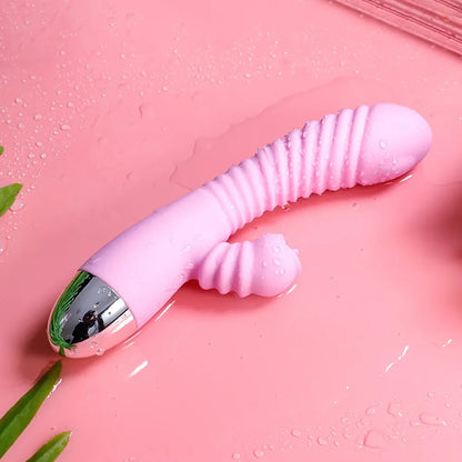 Vibrator For Women 2 In 1 Licking Machine Clitoris Stimulator G-Spot Powerful Vibro Dildo Wand Female Clit Sucker Adult Sex Toys Good Vibrations Adult Super Store