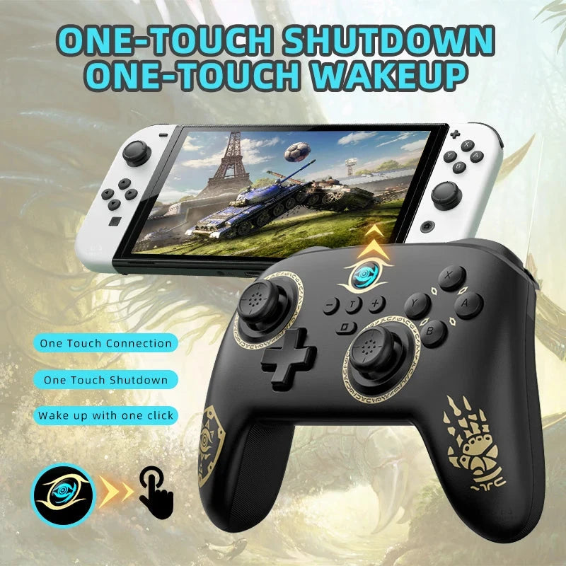 Switch Pro Gamepad Wireless Gaming Controller for Nintend Switch OLED/Lite Joystick For Steam Yuzu Controle PC Good Vibrations