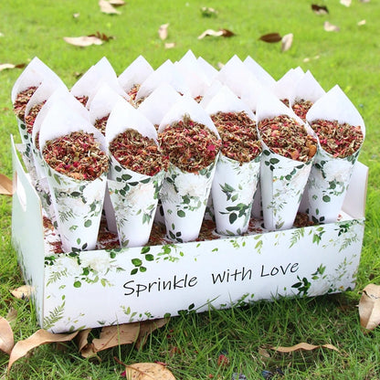 Kraft Paper Wedding Tray Confetti Cone Stand Box Tray Rustic Wedding Decoration Wedding Confetti Cones Wedding Cones  Set supply Good Vibrations