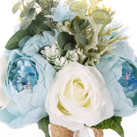 30CM Wedding Decoration Bridal Holding Flowers Artificial Roses Bundle Home Decoration Photography Props Silk Flowers Good Vibrations