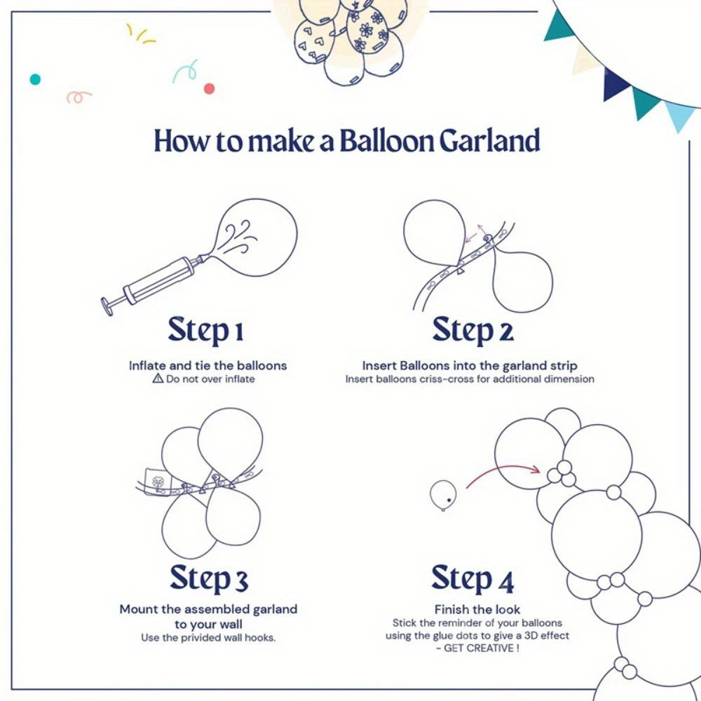 134pcs Wedding Themed Balloon Set for Proposals and Wedding Occasions, Birthdays, Bachelorette Parties, Anniversaries and More Good Vibrations
