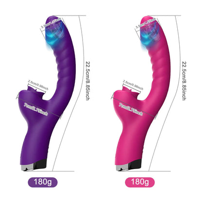 Tongue Licking Vibrator 2 In 1 Adult Women Sex Toys Dildos Vibrators Clitoris Stimulator With 20 Speeds Vibrators Sex Product Good Vibrations