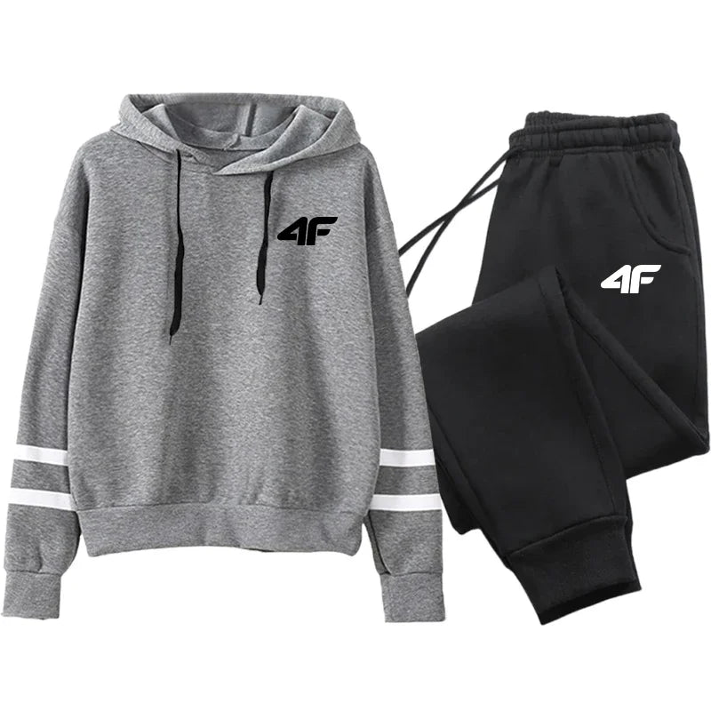 Hot Sales Women's Tracksuit Hoodies Stripe Casual Single Piece Sweatshirts and Daily Sweatpants Comfort Outdoor Jogging Sports Good Vibrations