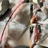 Womens Lolita Plush Hair Ornaments Animal Cat Ears Hair Halloween Party Hair Hoops Anime Cosplay Fancy Props GOOD Vibrations