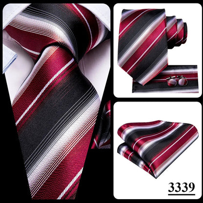 Hi-Tie Blue Business Solid 100% Silk Men's Tie NeckTie 8.5cm Ties for Men Formal Luxury Wedding High Quality Gravata Good Vibrations