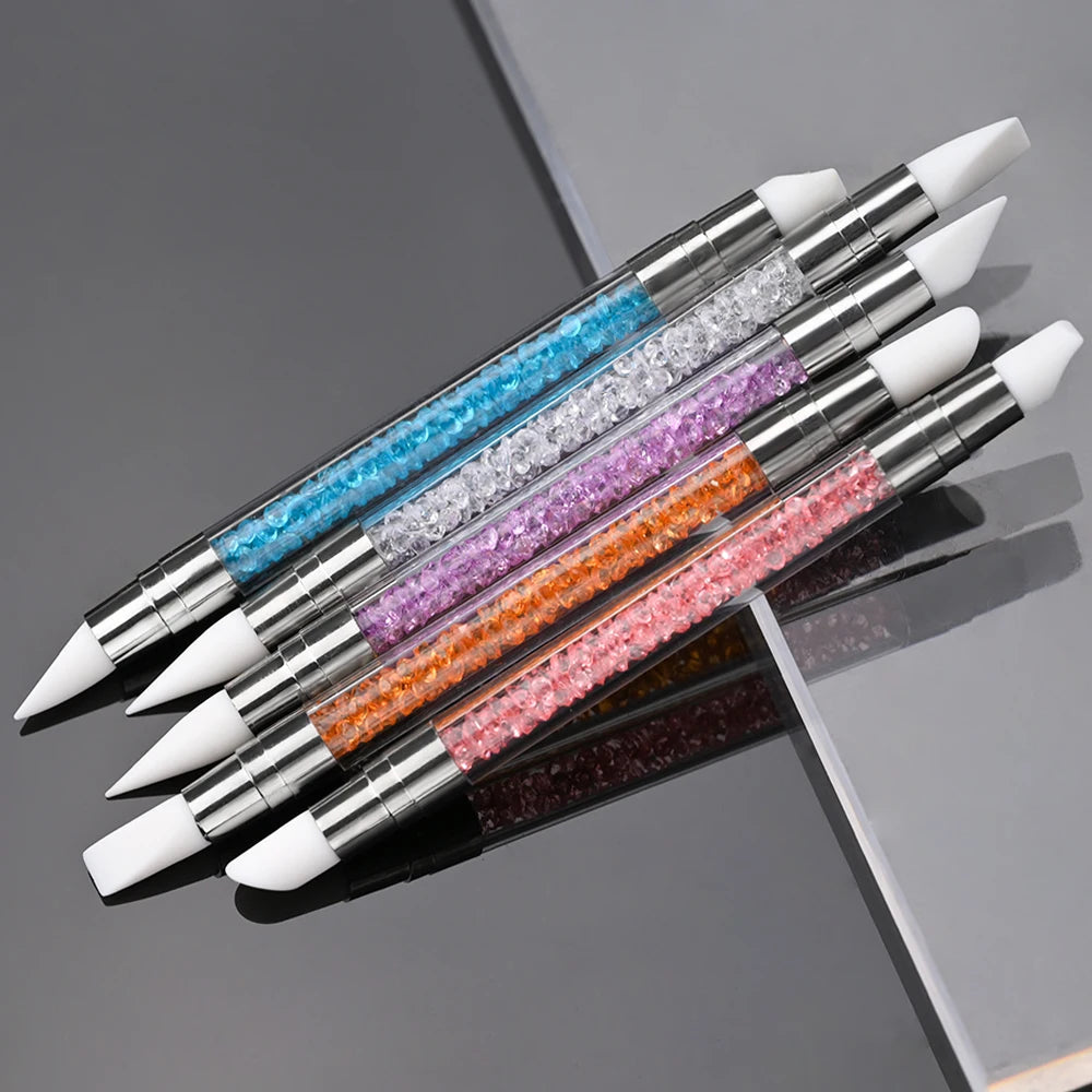 7/10/12/15/20m Pink French Nail Art Liner Painting Brush 5Pcs/set Ultra-thin Elongated Lines Nail Drawing Pen Brush DIY Manicure Good Vibrations