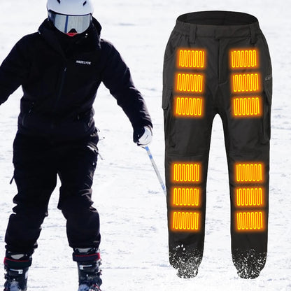 18 Heated Pants Men Women USB Electric Heating Trousers Thickened Warming Heating Leggings Camping Thermal Heated Clothes Good Vibrations