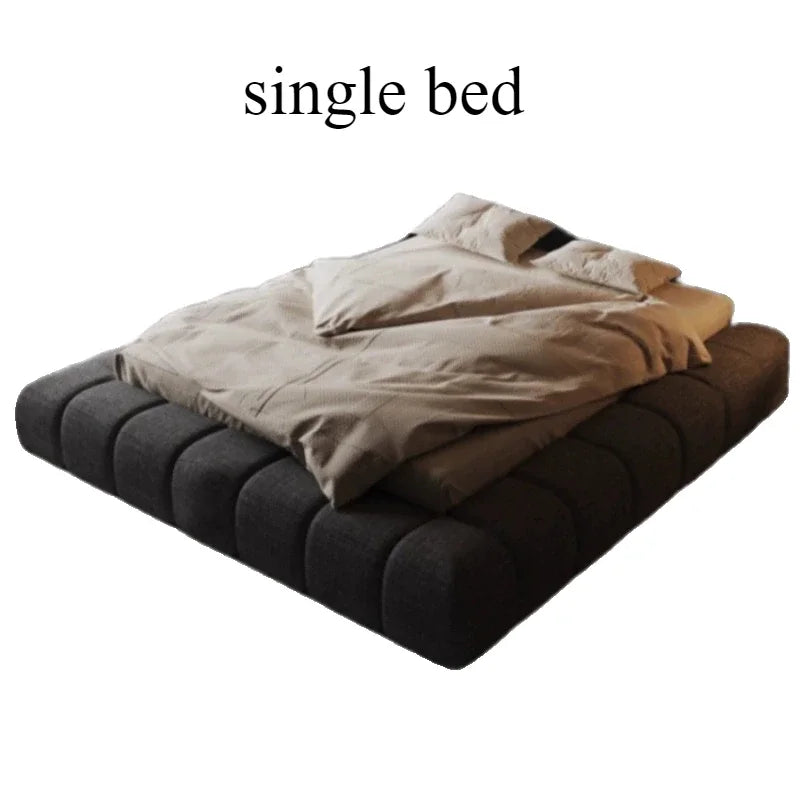 Frame High End Bed Aesthetics Tatami Minimalist Wedding Confortable Bed Master Bedroom Fashionable Design Muebles Furniture Good Vibrations